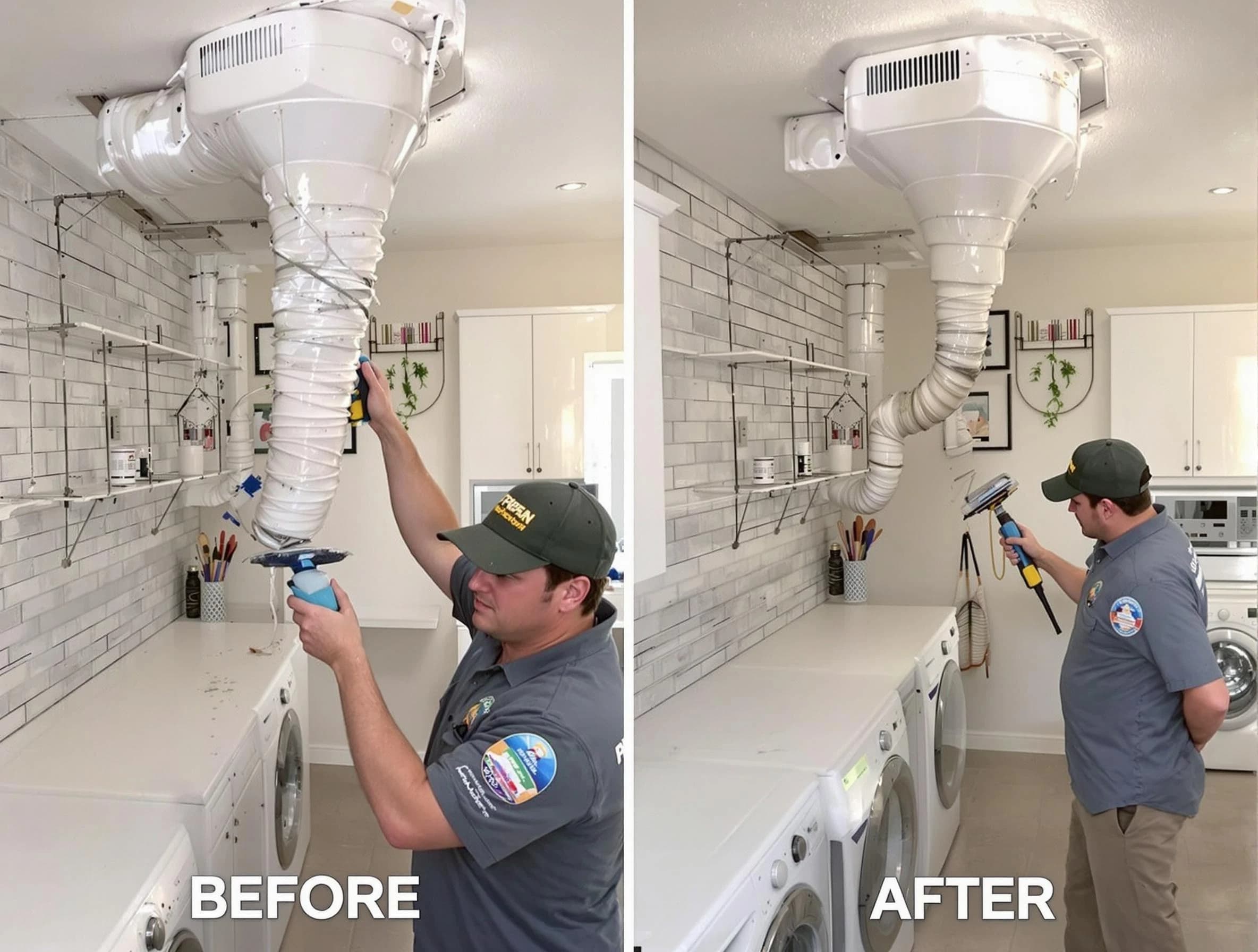 Professional dryer exhaust vent cleaning by Lower Burrell Dryer Vent Cleaning in Lower Burrell