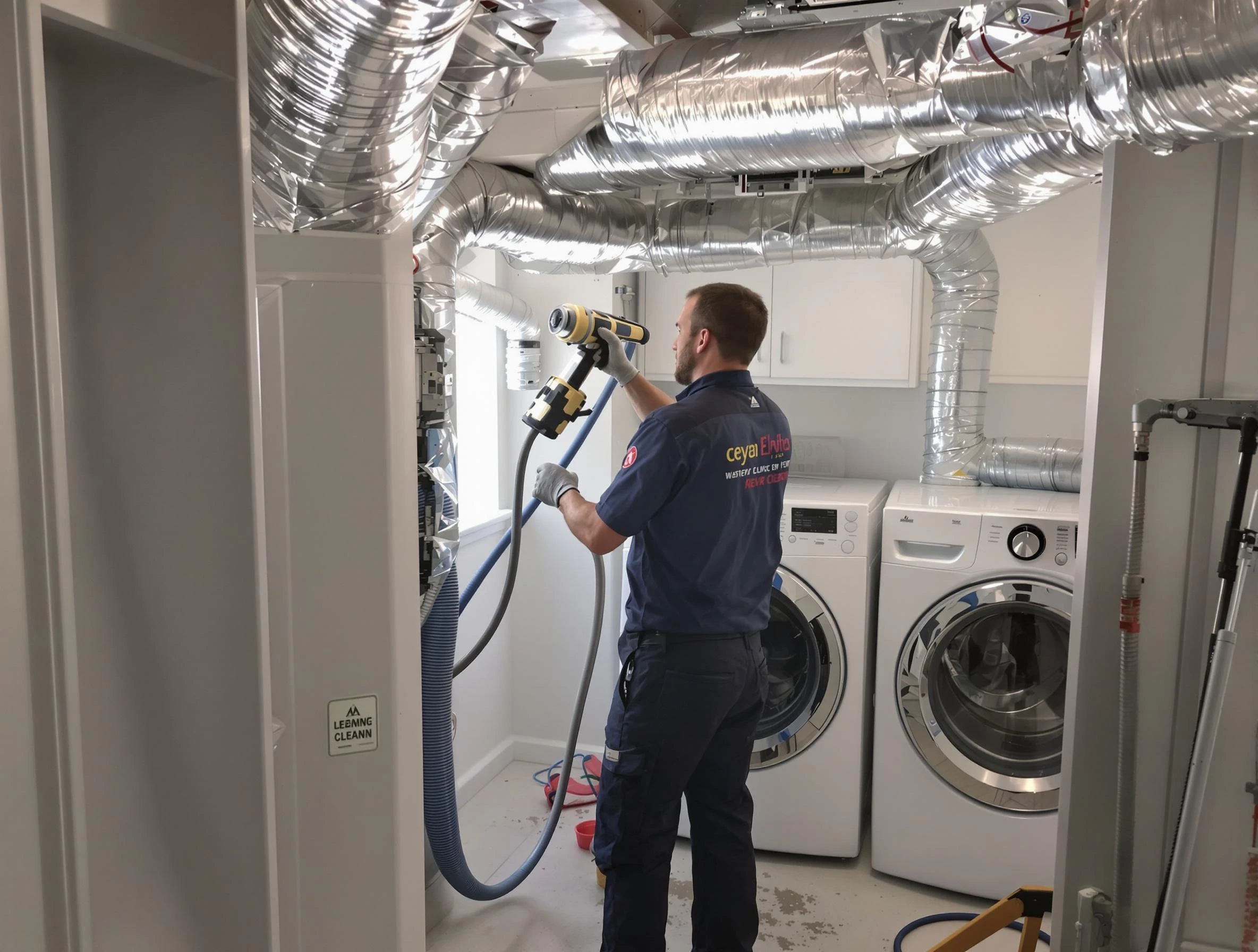 Lower Burrell Dryer Vent Cleaning specialist using advanced equipment for thorough duct cleaning in Lower Burrell